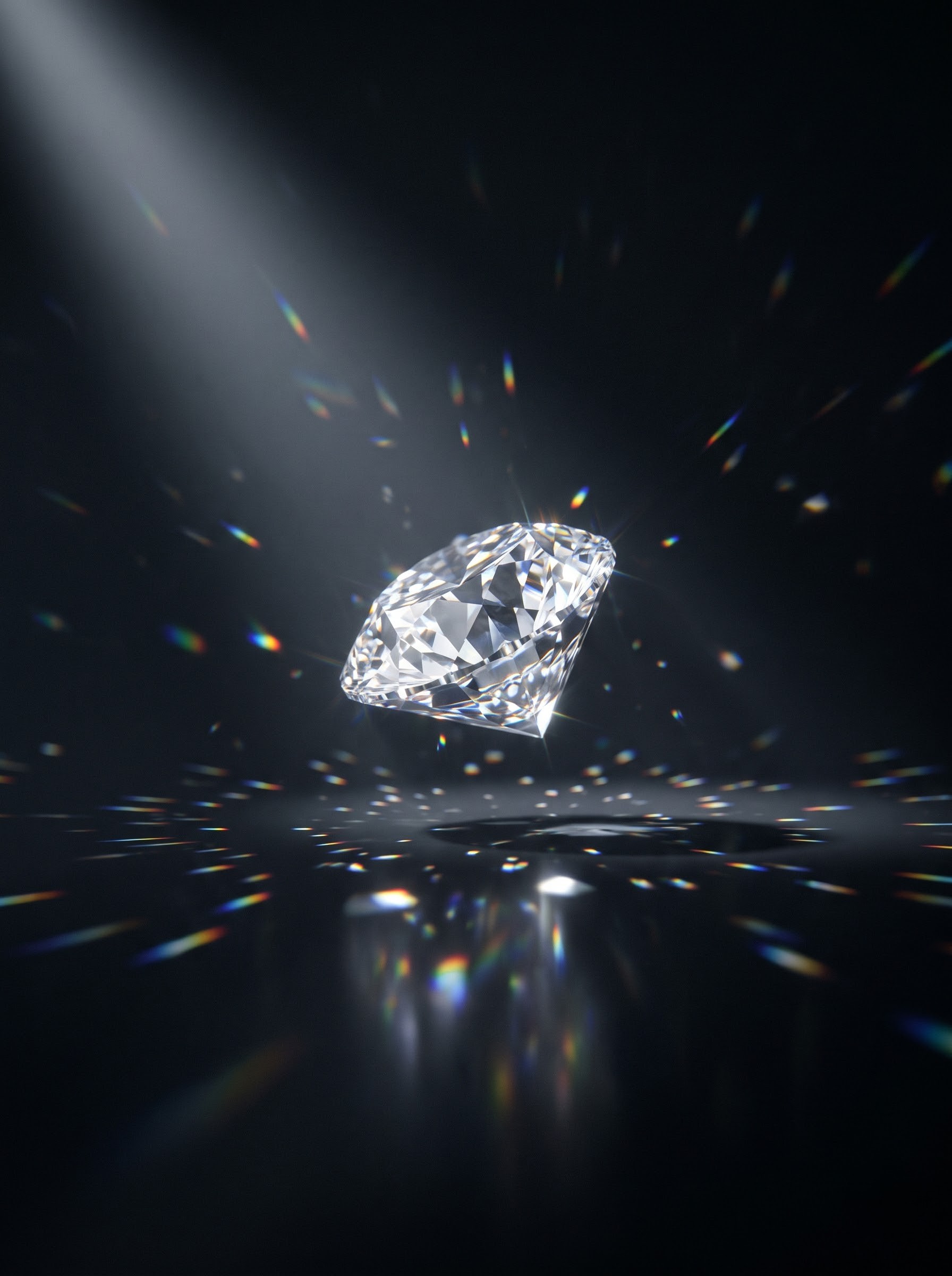 Diamond catching light